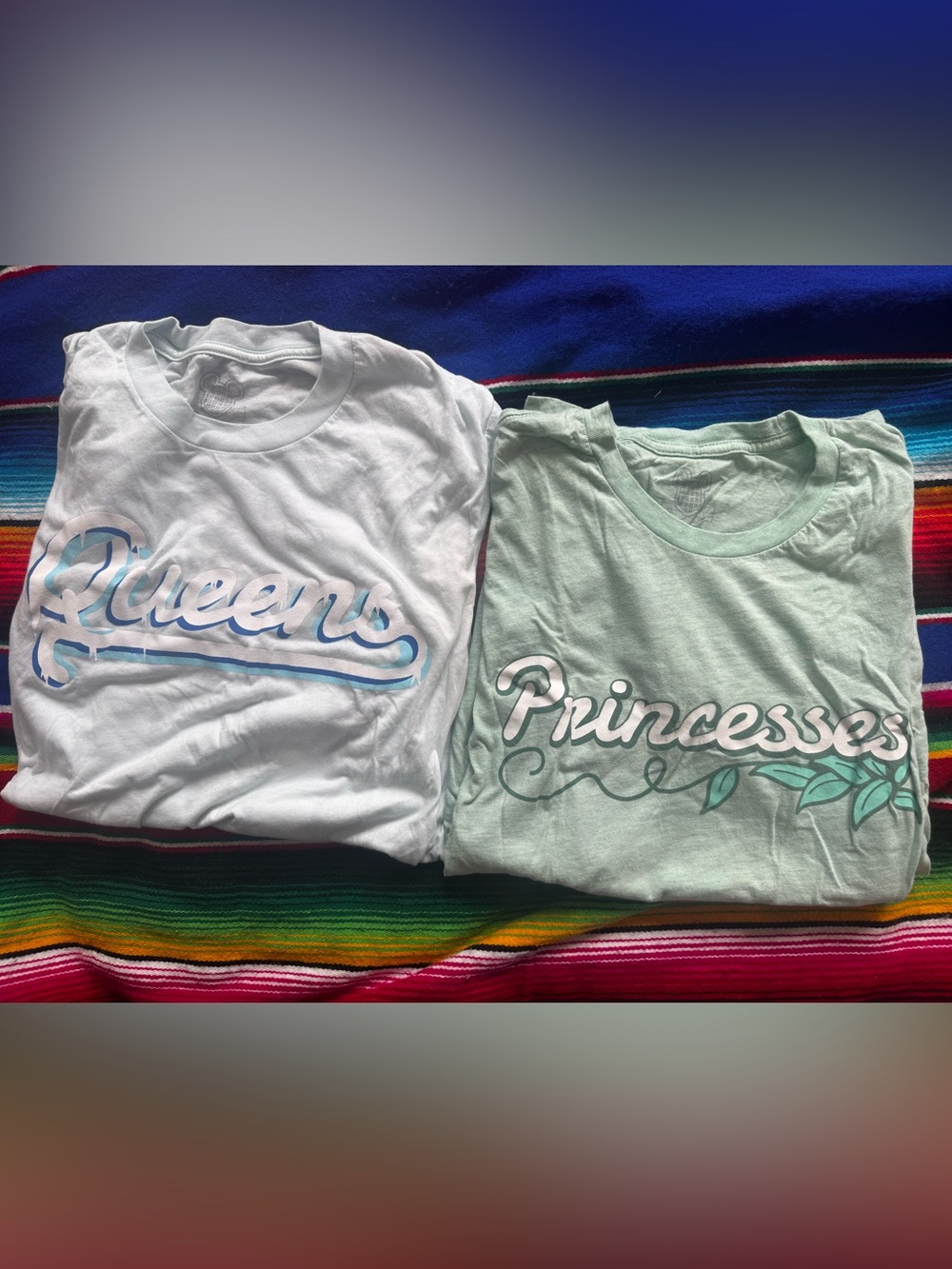 BUNDLE: The Lost Bros Disney Elsa and Tiana Jersey Tshirt Bundle - Size Medium